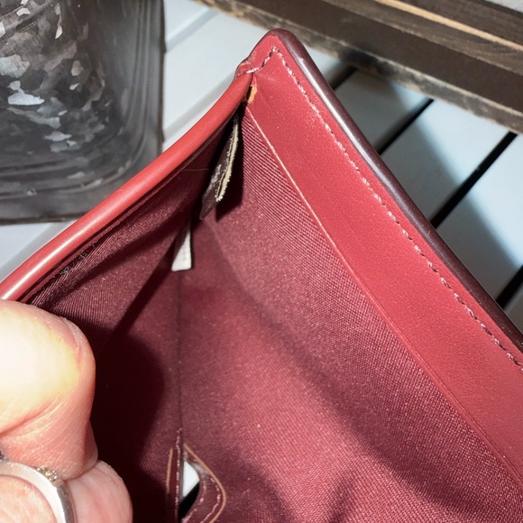 COACH Snap Card Case With Vintage Daisy Script Print (3595) $138 NWOT - Picture 6 of 6